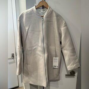 Lululemon Relaxed-Fit Zip-Front Wool Coat